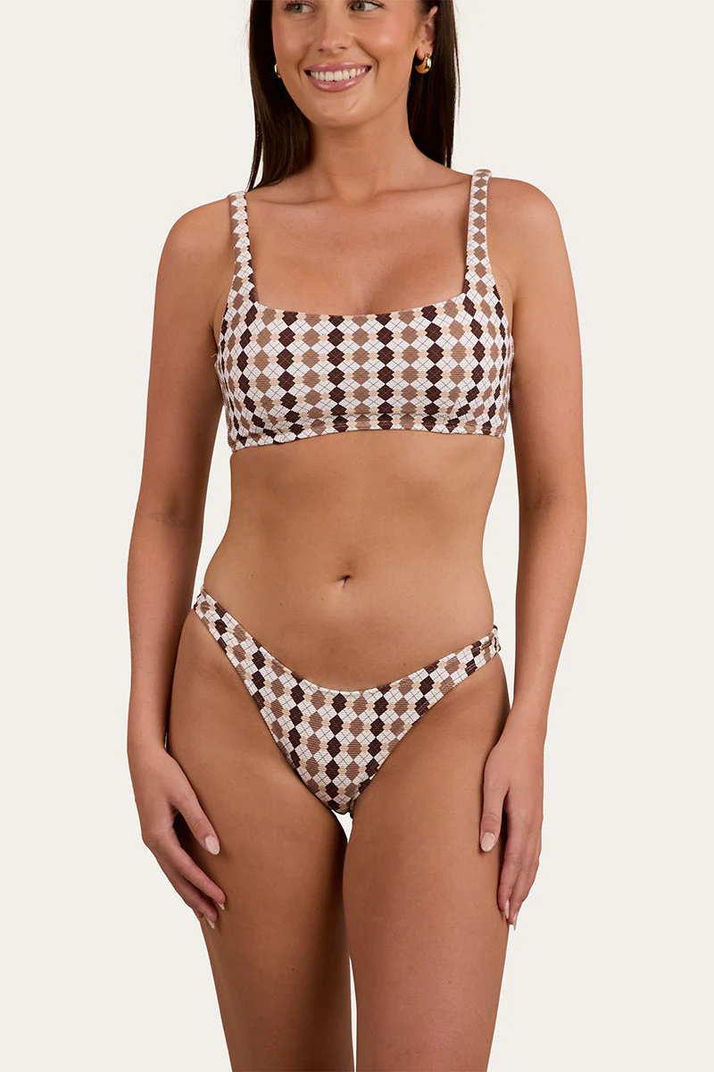 Ashton Check Womens Bikini Top - Image 3