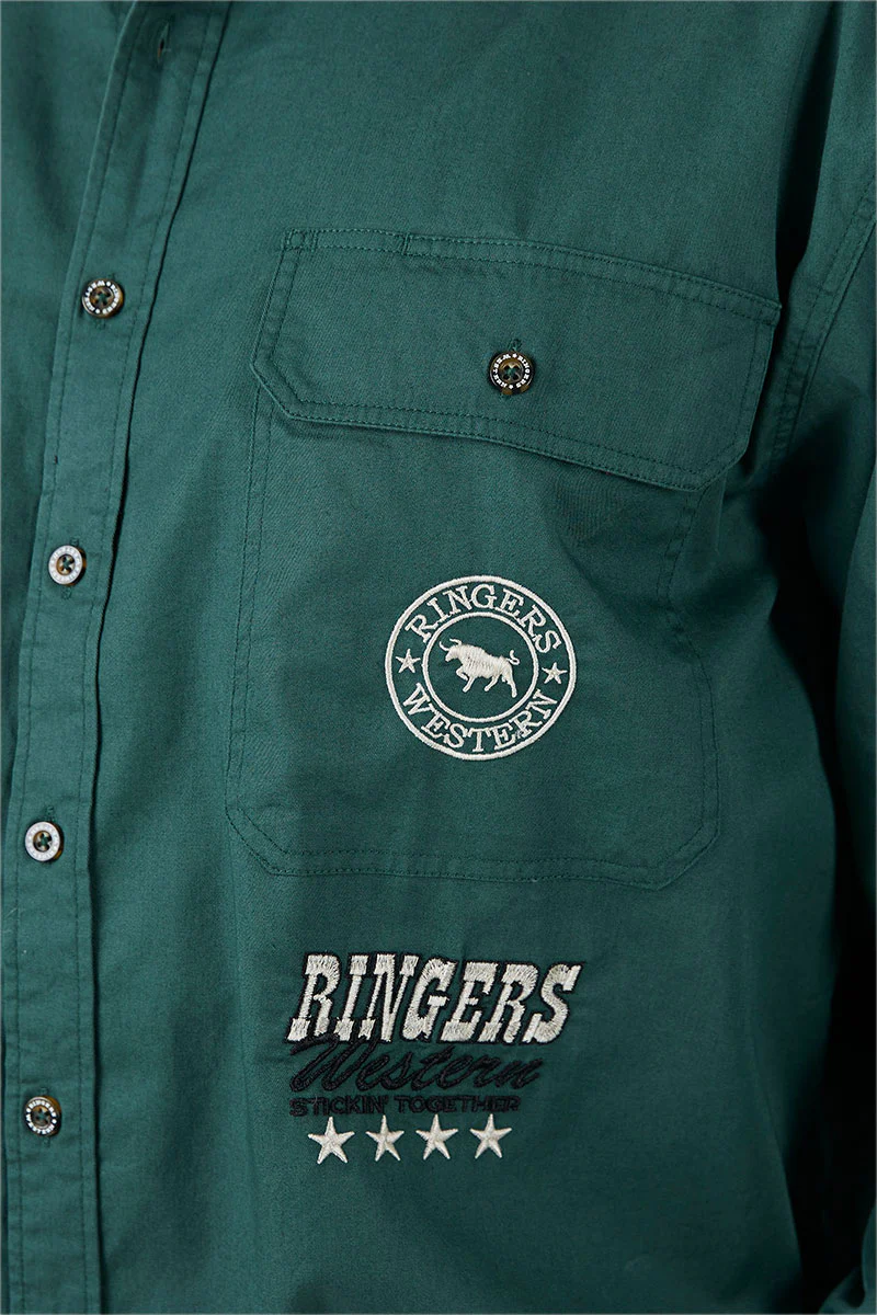 Barrelman Mens Full Button Work Shirt - Image 4