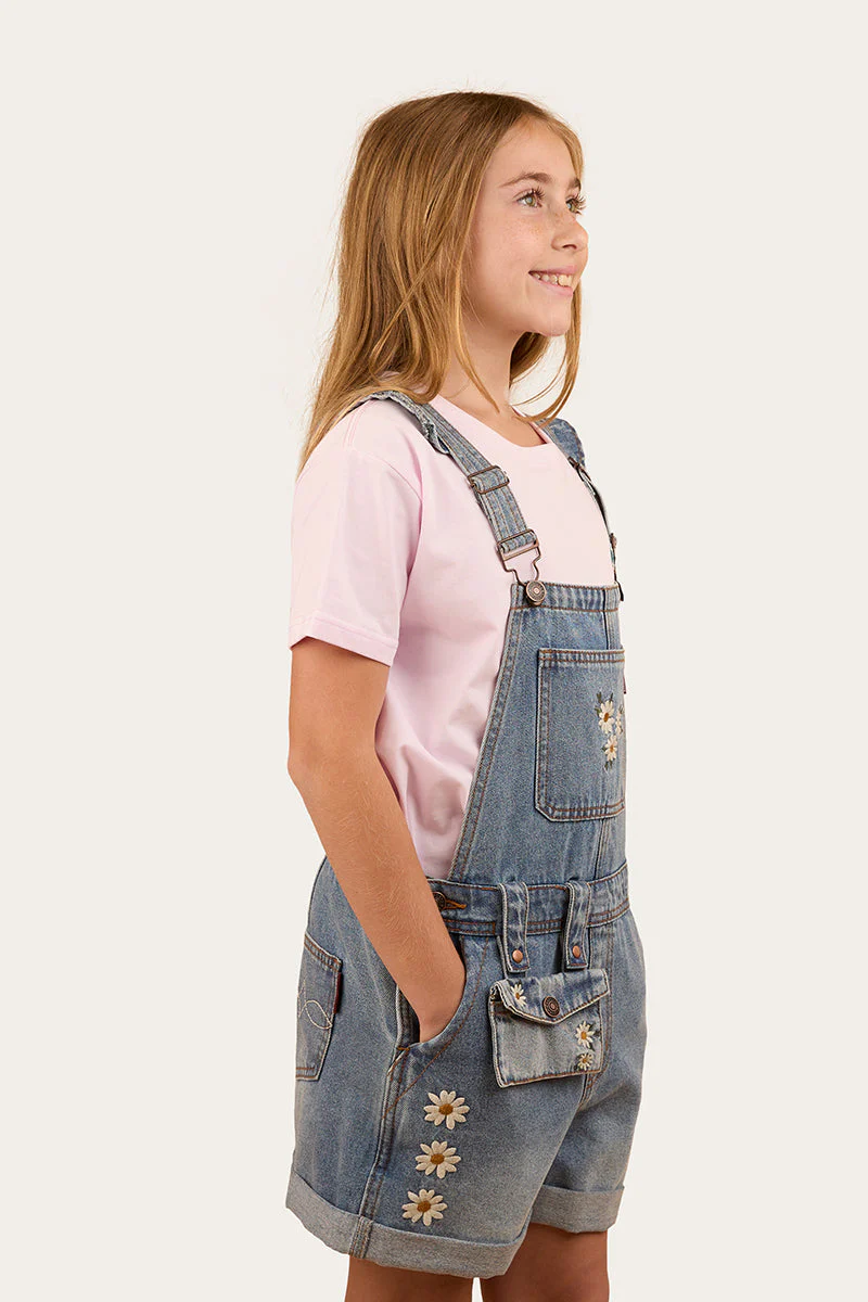 Bessie Kids Denim Short Overall - Image 8