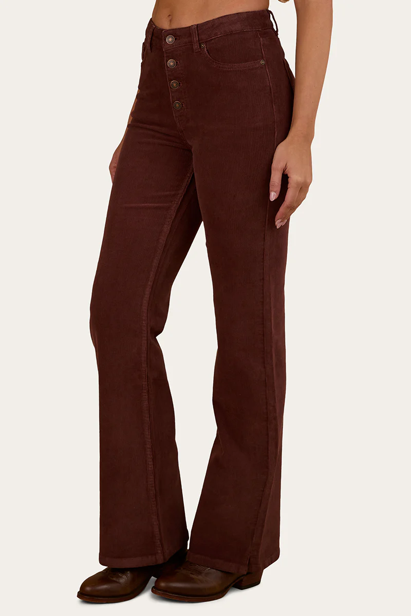Betsy Corduroy Womens High Rise Bootleg Jean - Image 2