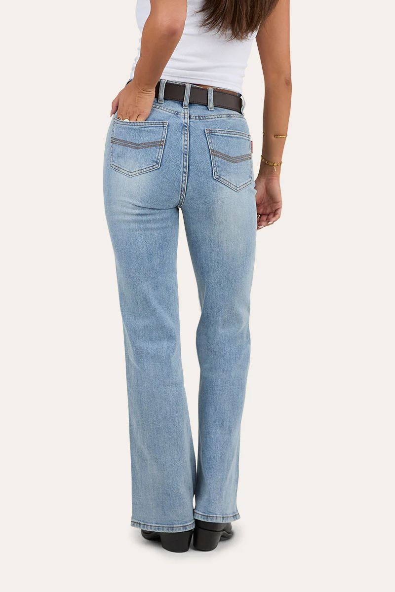 Betsy Womens High Rise Bootleg Jean - Image 11