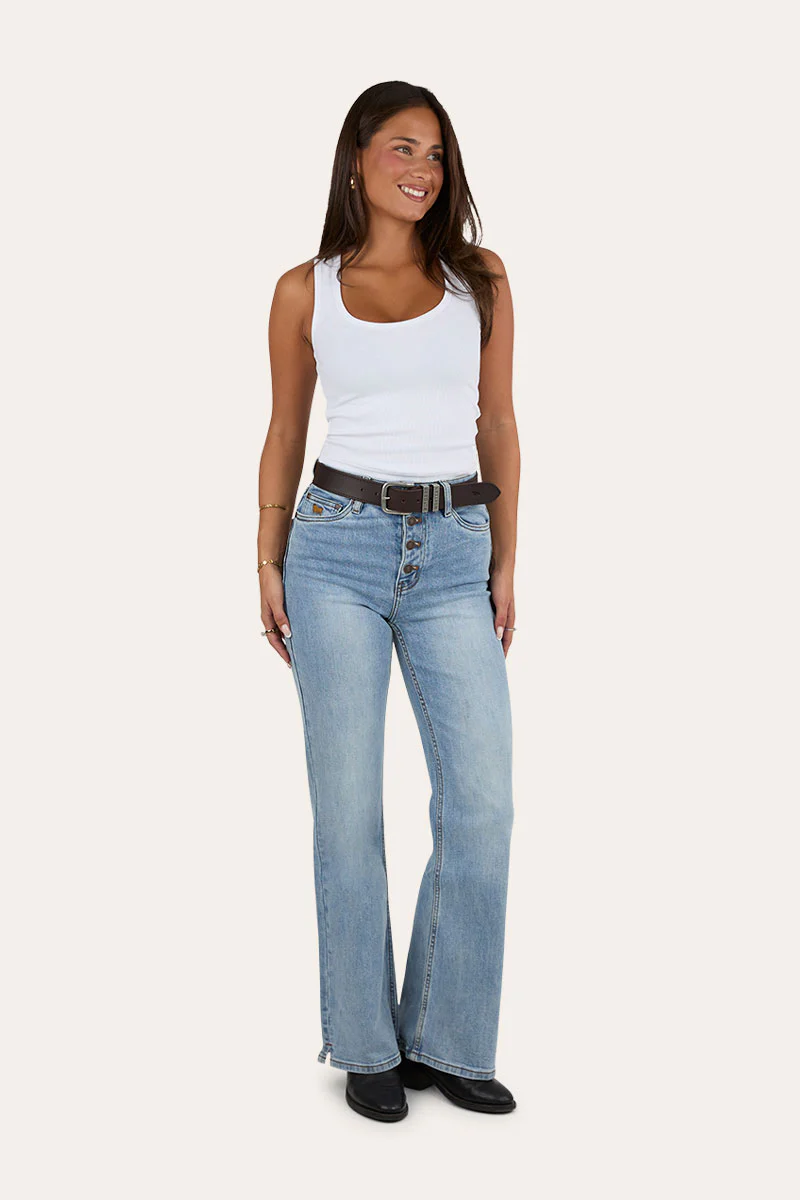 Betsy Womens High Rise Bootleg Jean - Image 12