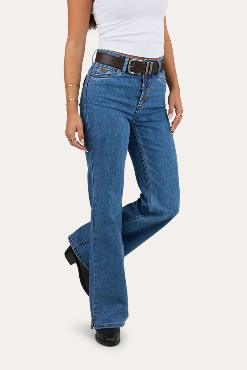 Betsy Womens High Rise Bootleg Jean - Image 16