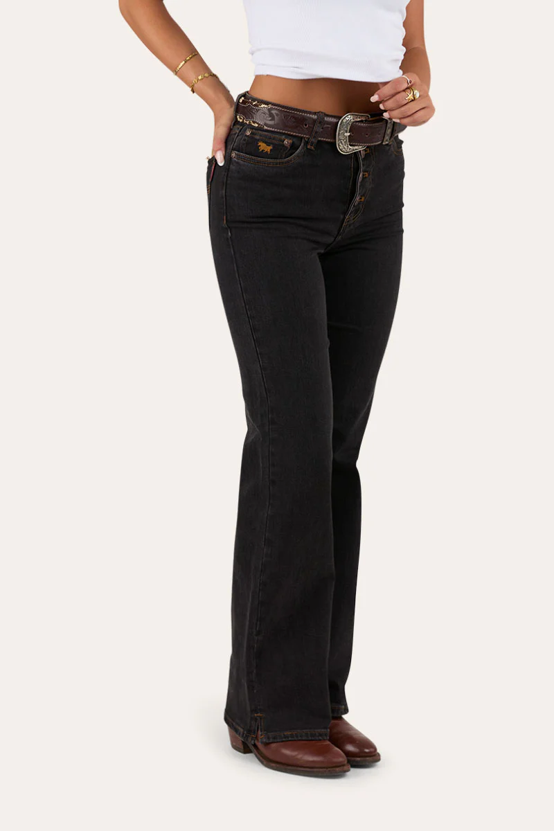 Betsy Womens High Rise Bootleg Jean - Image 7