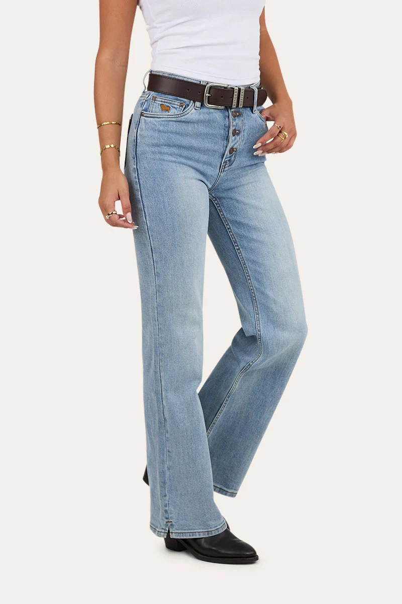 Betsy Womens High Rise Bootleg Jean - Image 9