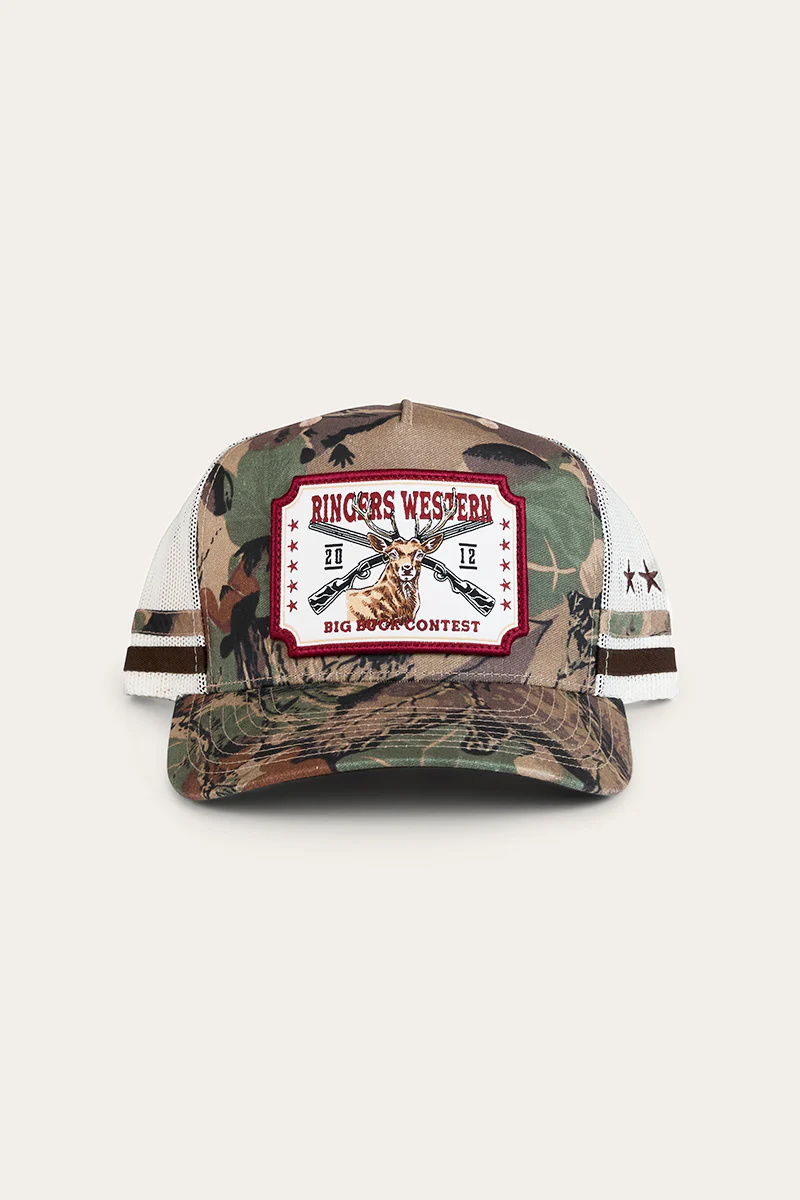 Big Buck Deep Fit Trucker Cap - Camo - Image 3