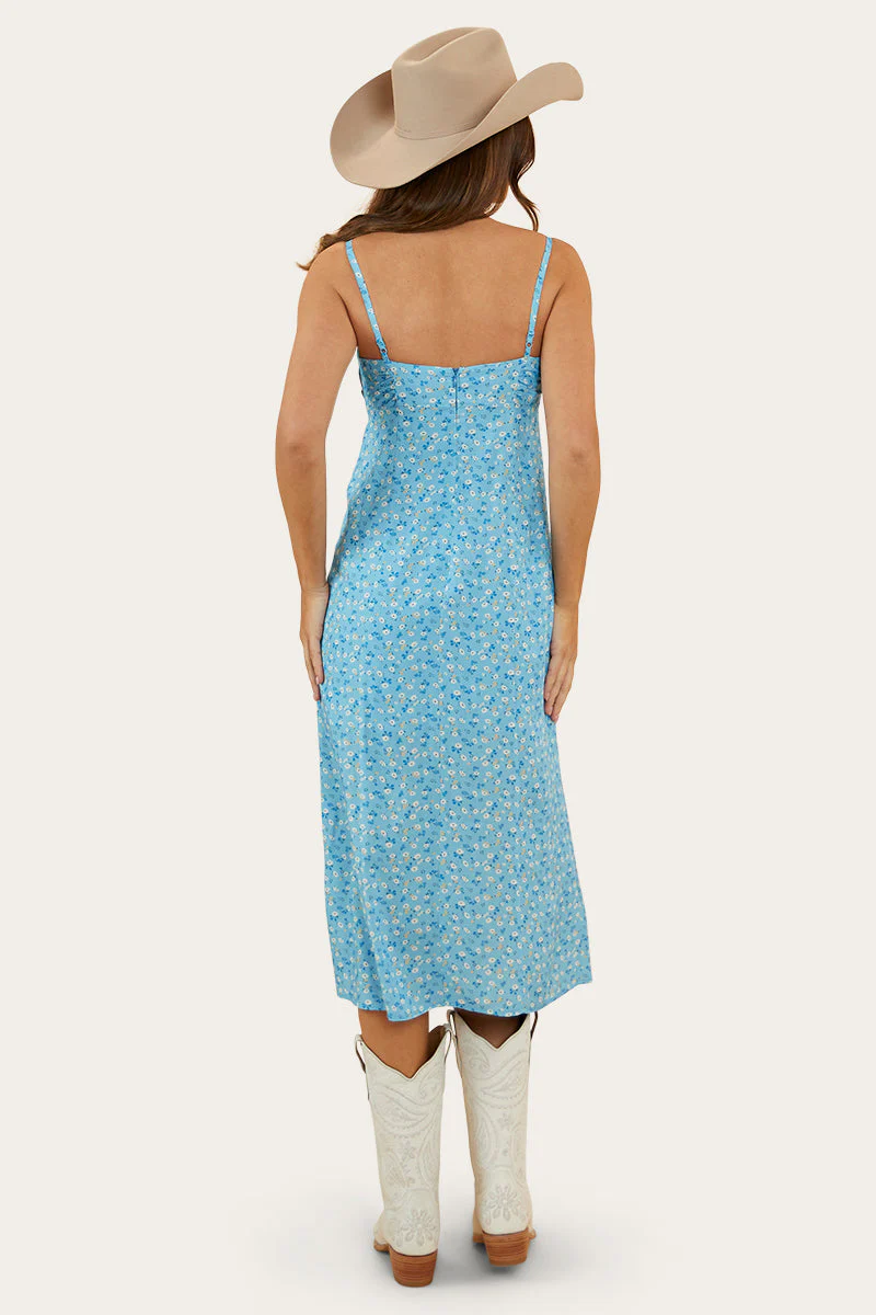 Bobbie Womens Midi Dress - Blue - Image 4