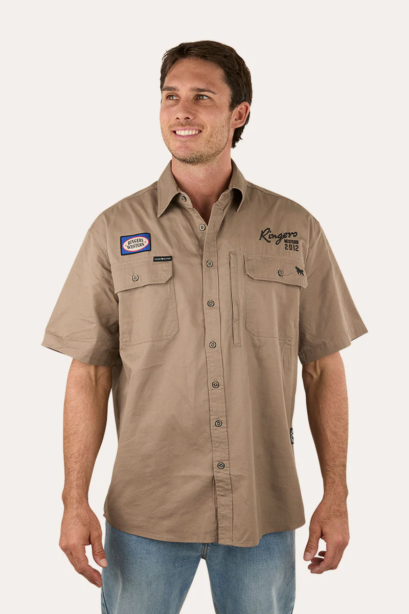 Bull Dodger Mens Full Button Short Sleeve Work Shirt - Image 10