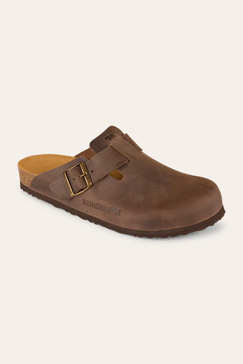 Byron - Leather Cork Clog - Image 4