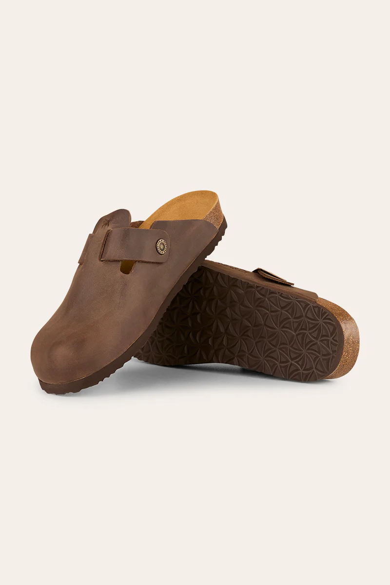 Byron - Leather Cork Clog - Image 5