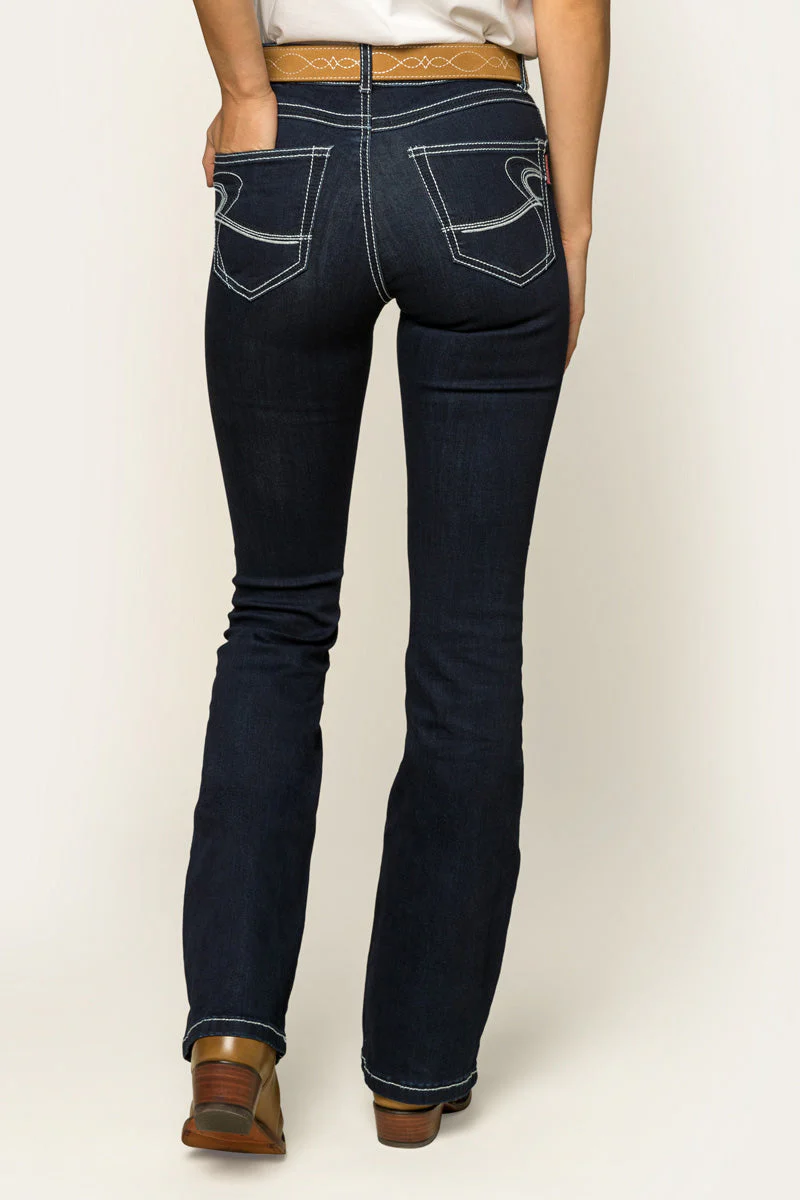 Caroline Womens Mid Rise Bootleg Jean - Image 10