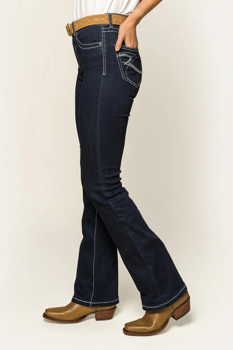 Caroline Womens Mid Rise Bootleg Jean - Image 11