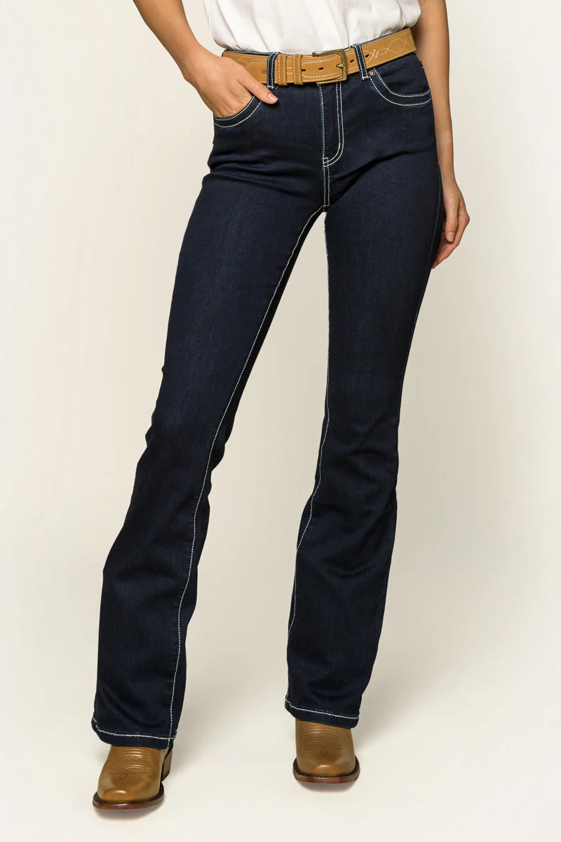 Caroline Womens Mid Rise Bootleg Jean - Image 12