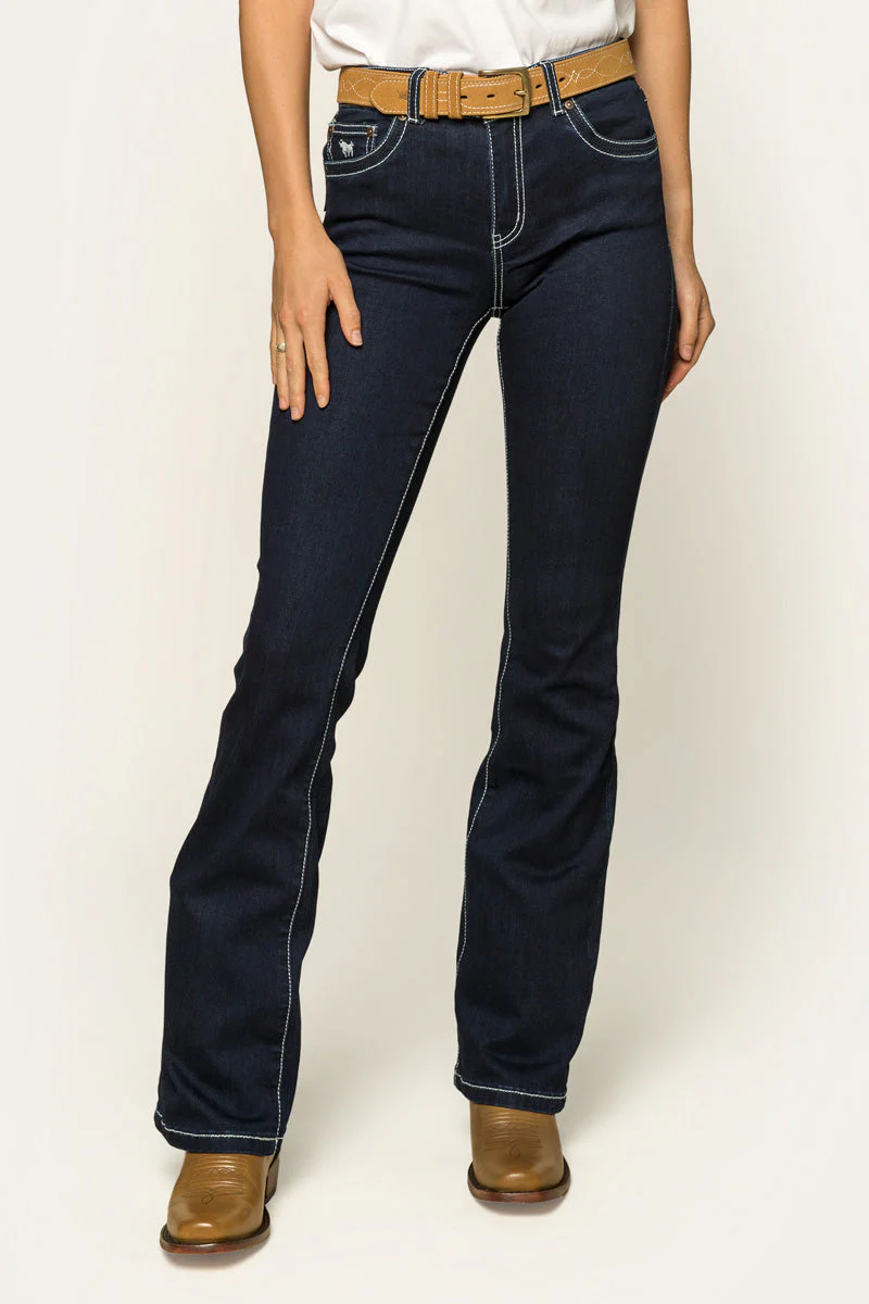 Caroline Womens Mid Rise Bootleg Jean - Image 13
