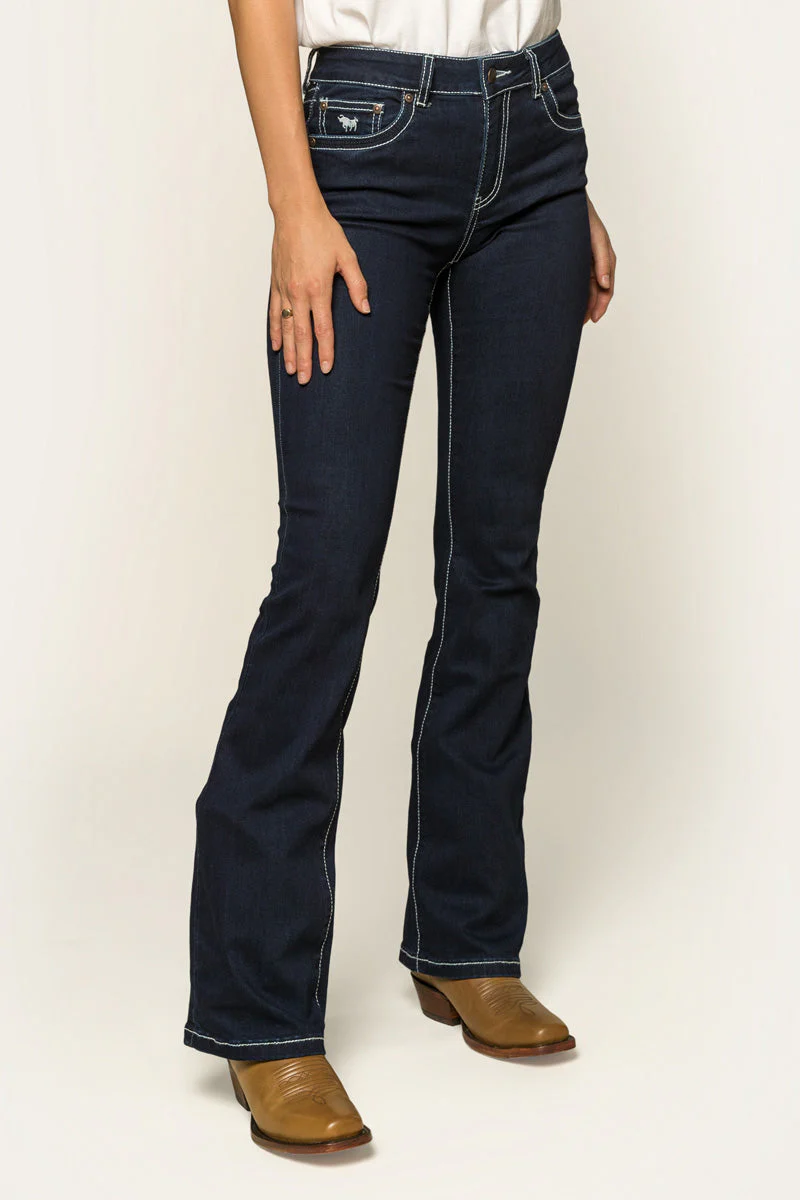 Caroline Womens Mid Rise Bootleg Jean - Image 14