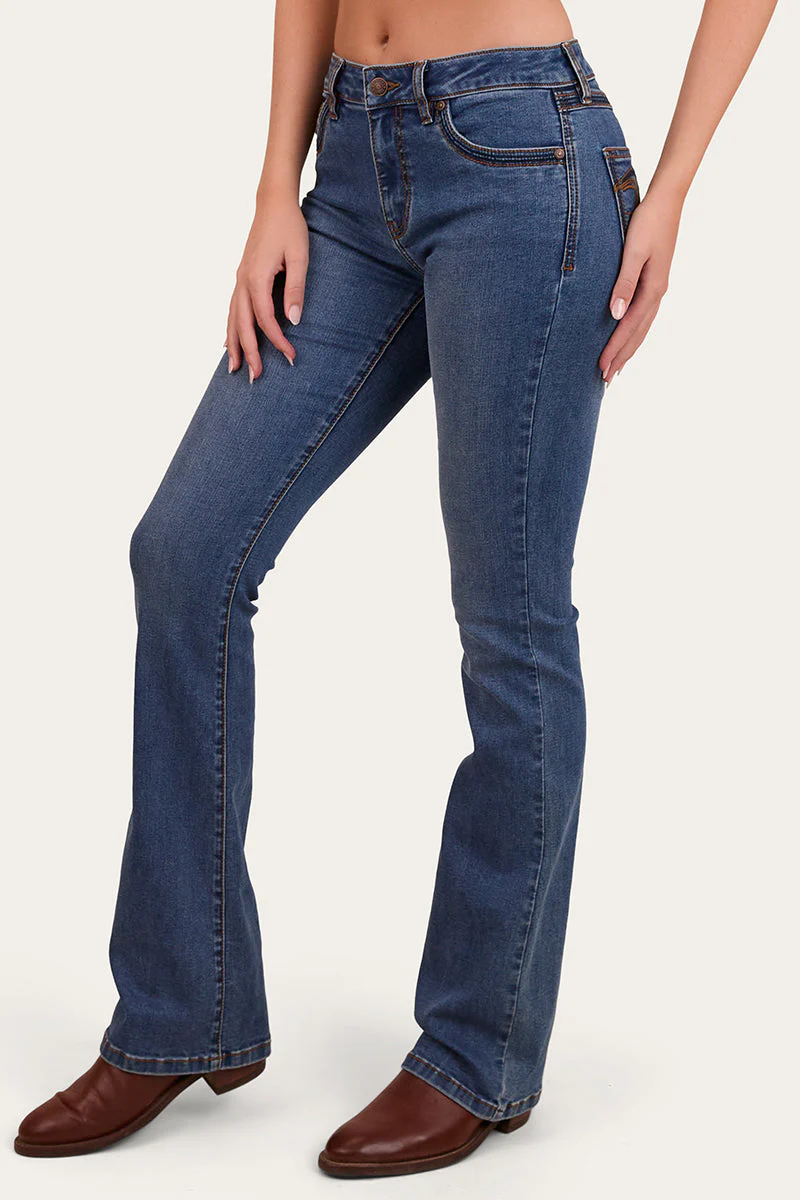 Caroline Womens Mid Rise Bootleg Jean - Image 17