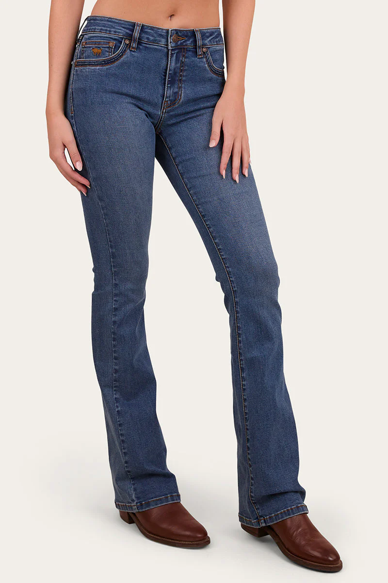 Caroline Womens Mid Rise Bootleg Jean - Image 18