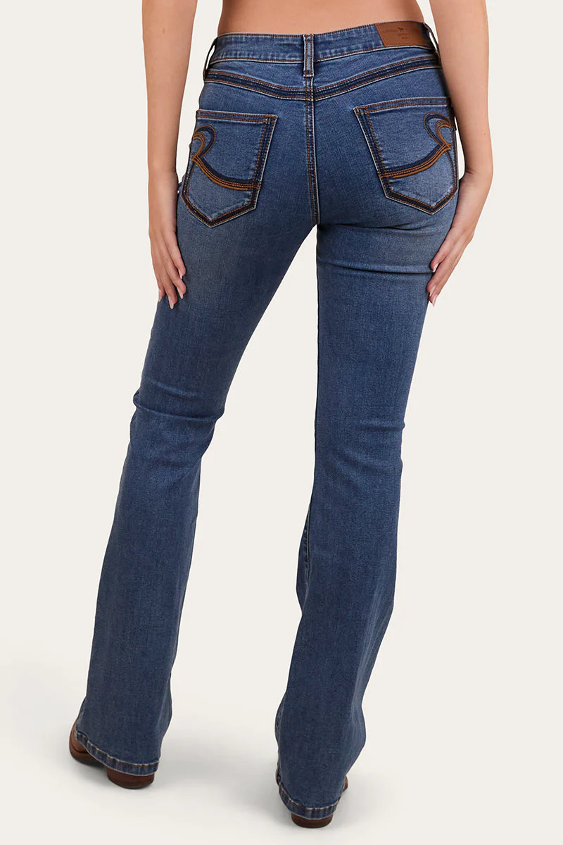Caroline Womens Mid Rise Bootleg Jean - Image 19