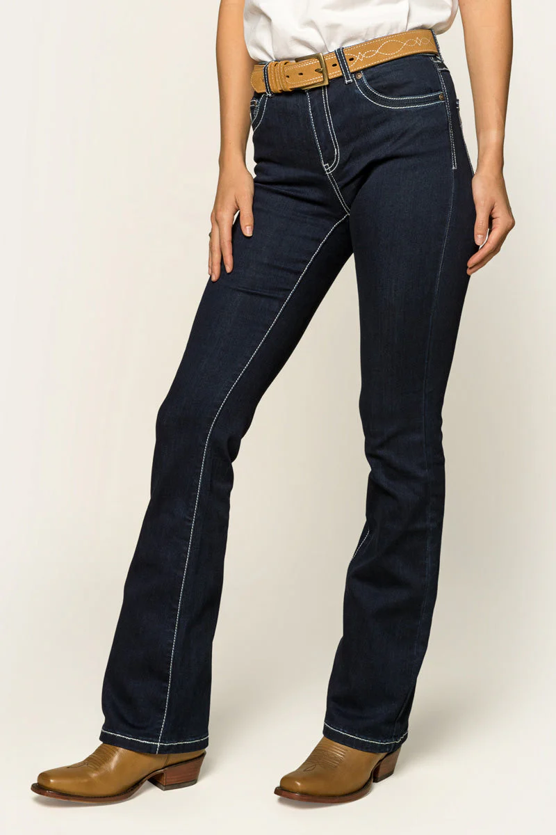 Caroline Womens Mid Rise Bootleg Jean - Image 6