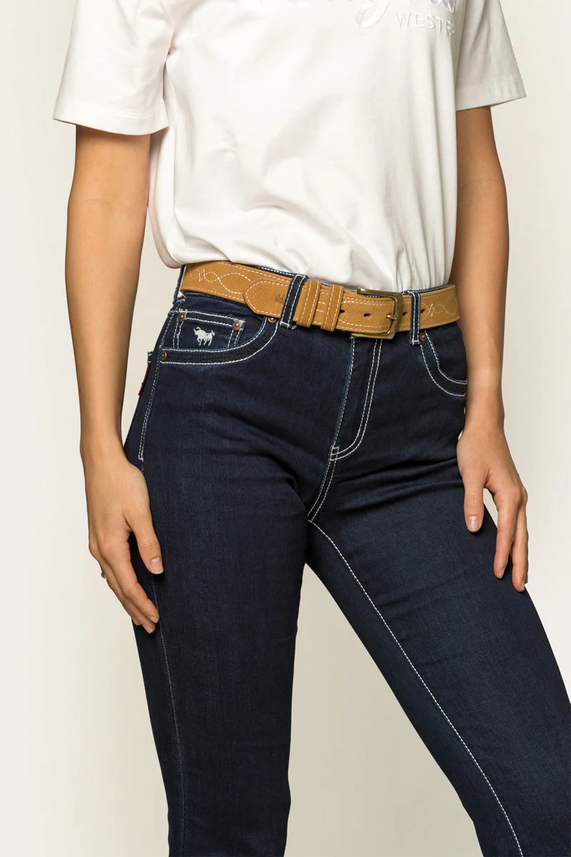 Caroline Womens Mid Rise Bootleg Jean - Image 7