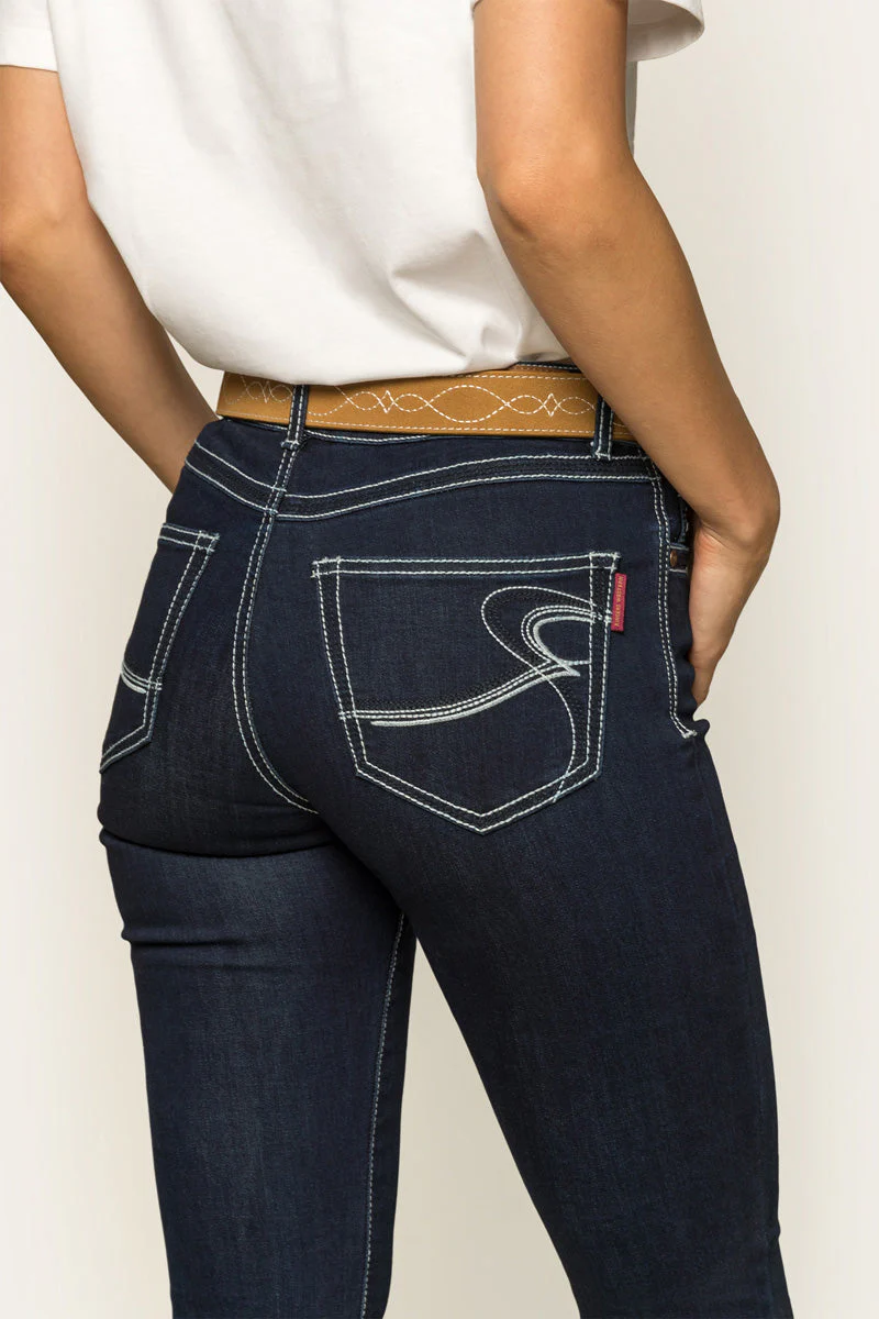 Caroline Womens Mid Rise Bootleg Jean - Image 8
