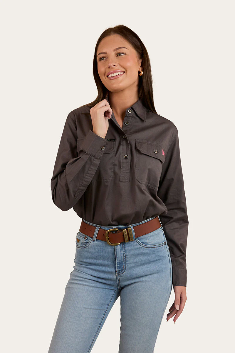 Condora Womens Half Button Work Shirt - Image 5