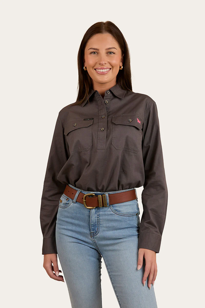 Condora Womens Half Button Work Shirt - Image 7