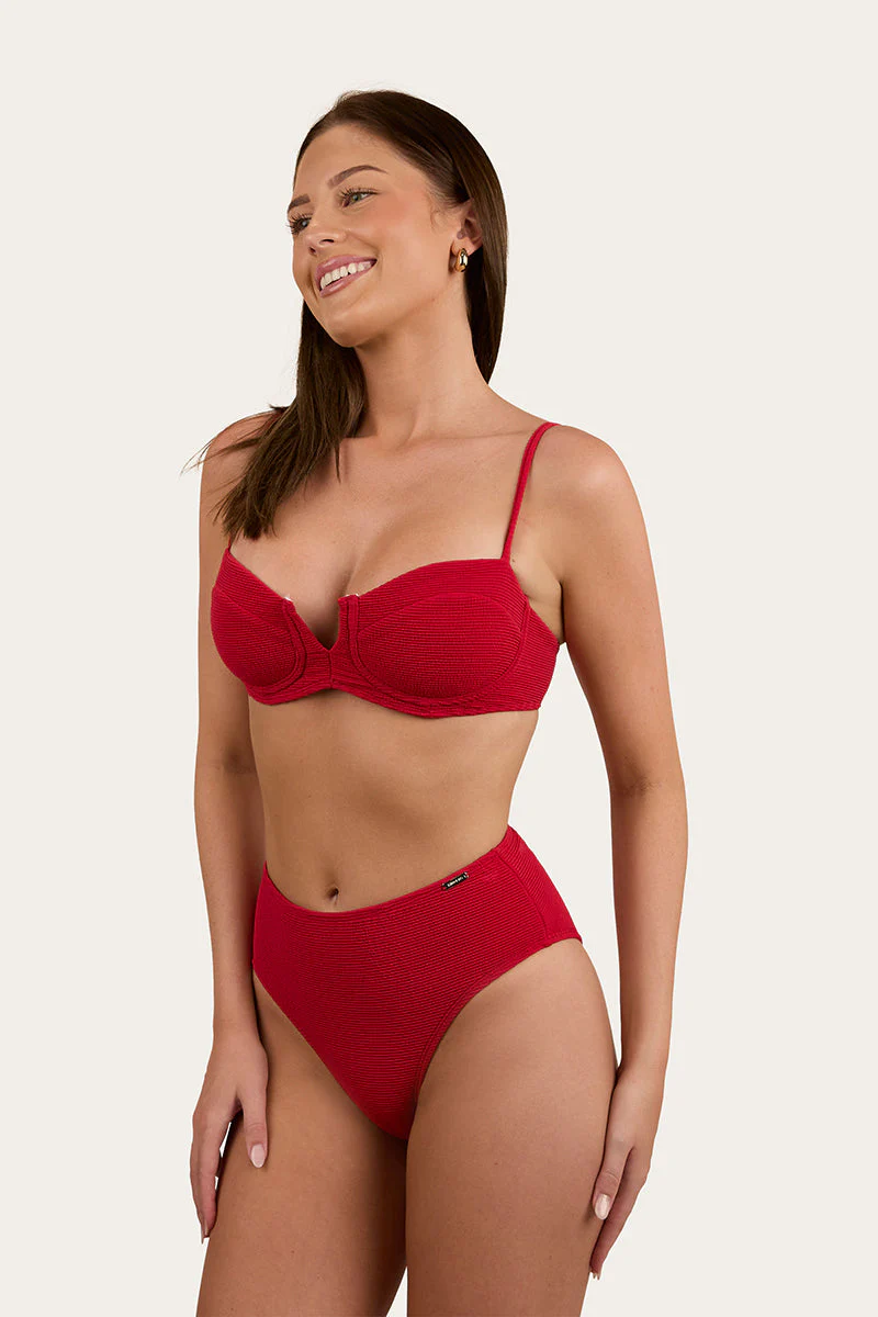 Country Sunset Textured Underwire Bikini Top - Image 5