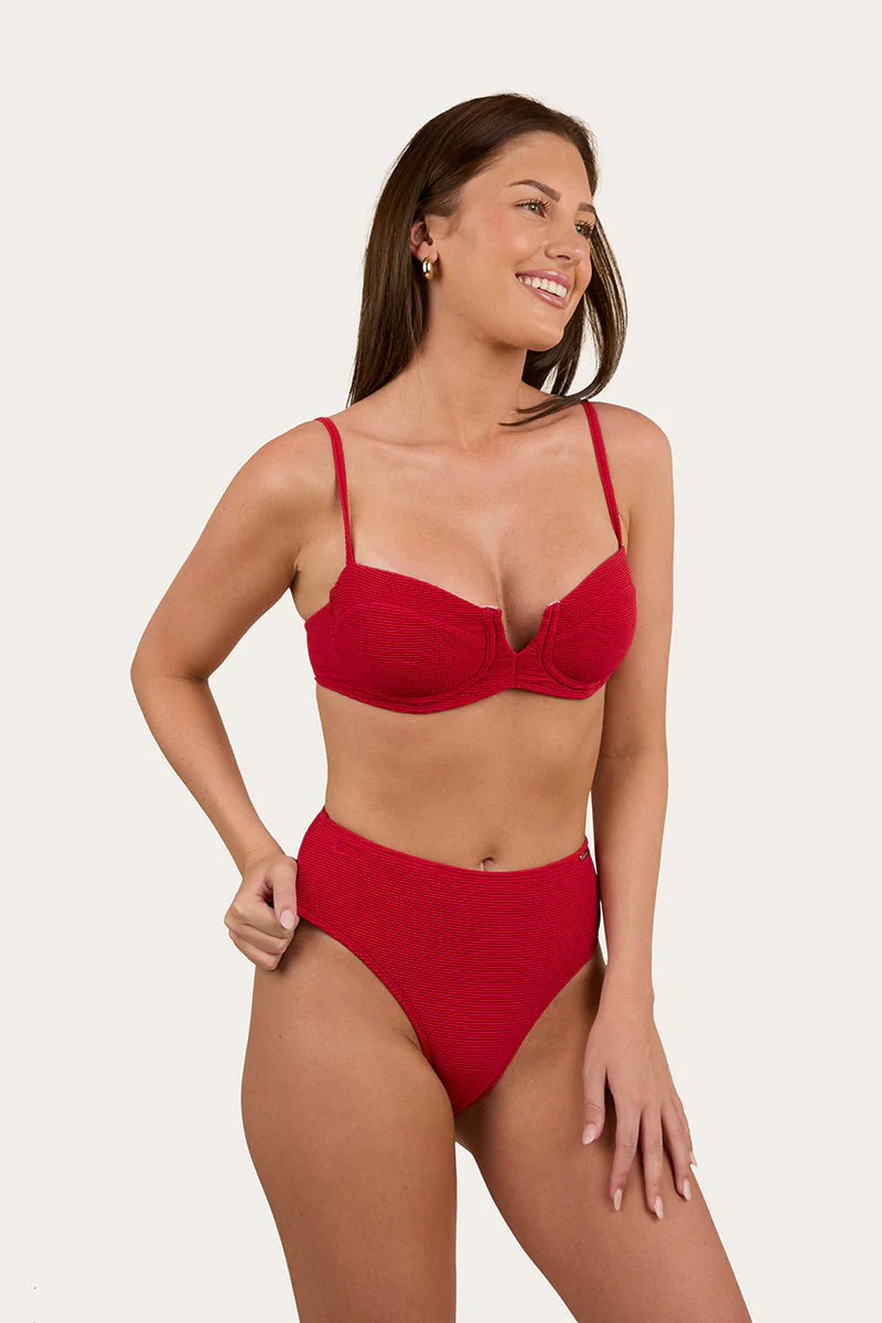 Country Sunset Textured Underwire Bikini Top - Image 7