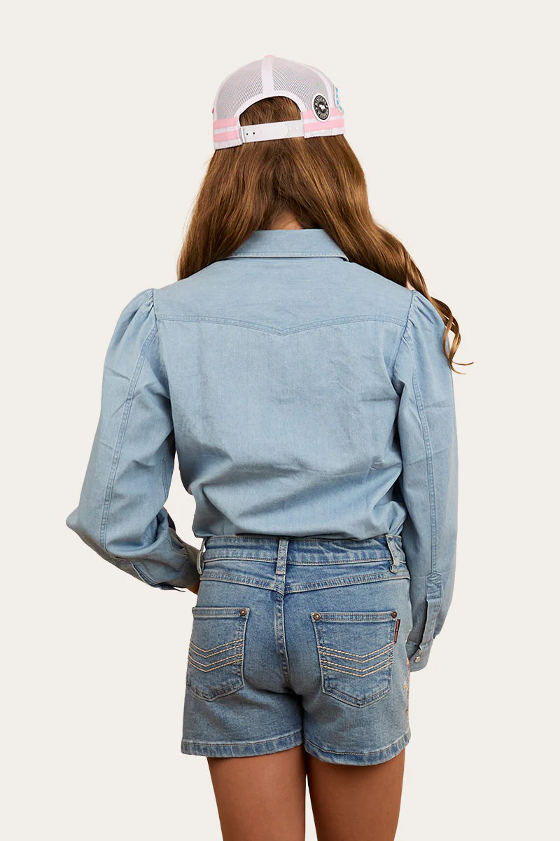 Dahlia Kids Denim Western Shirt - Image 9