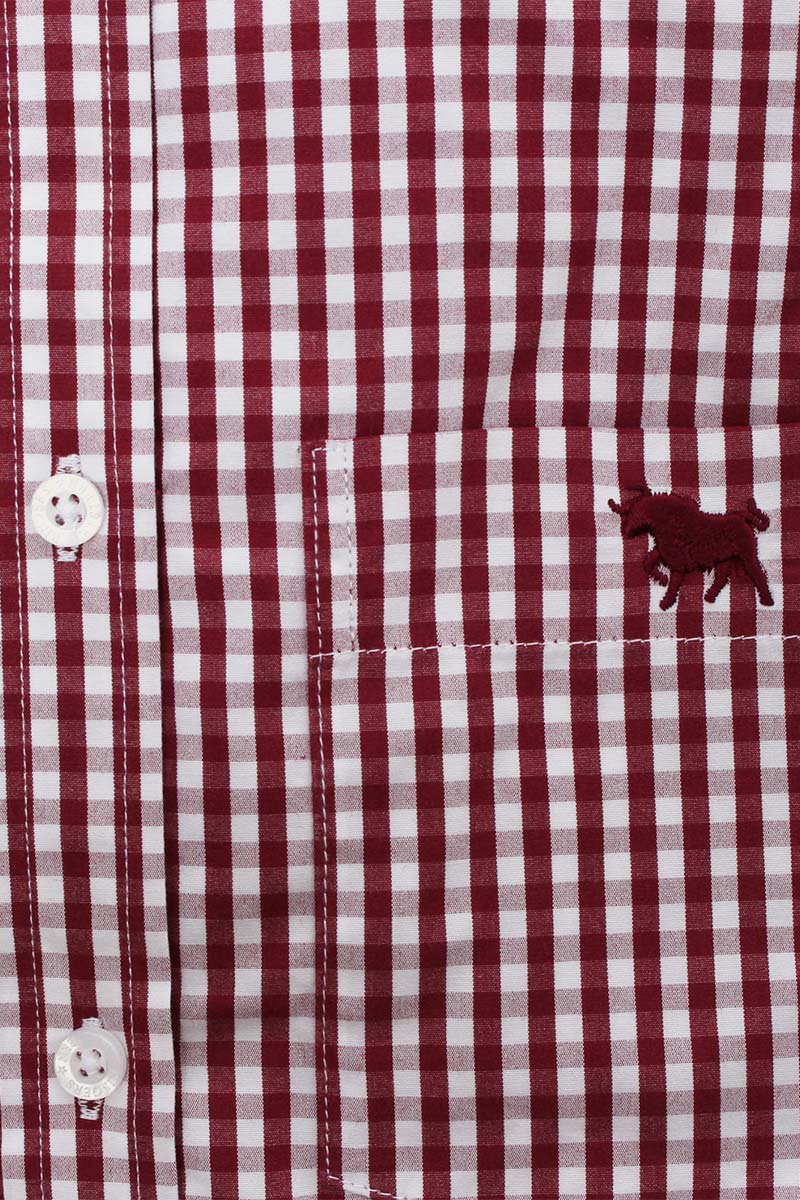 Davidson Womens Gingham Check Dress Shirt - Image 2