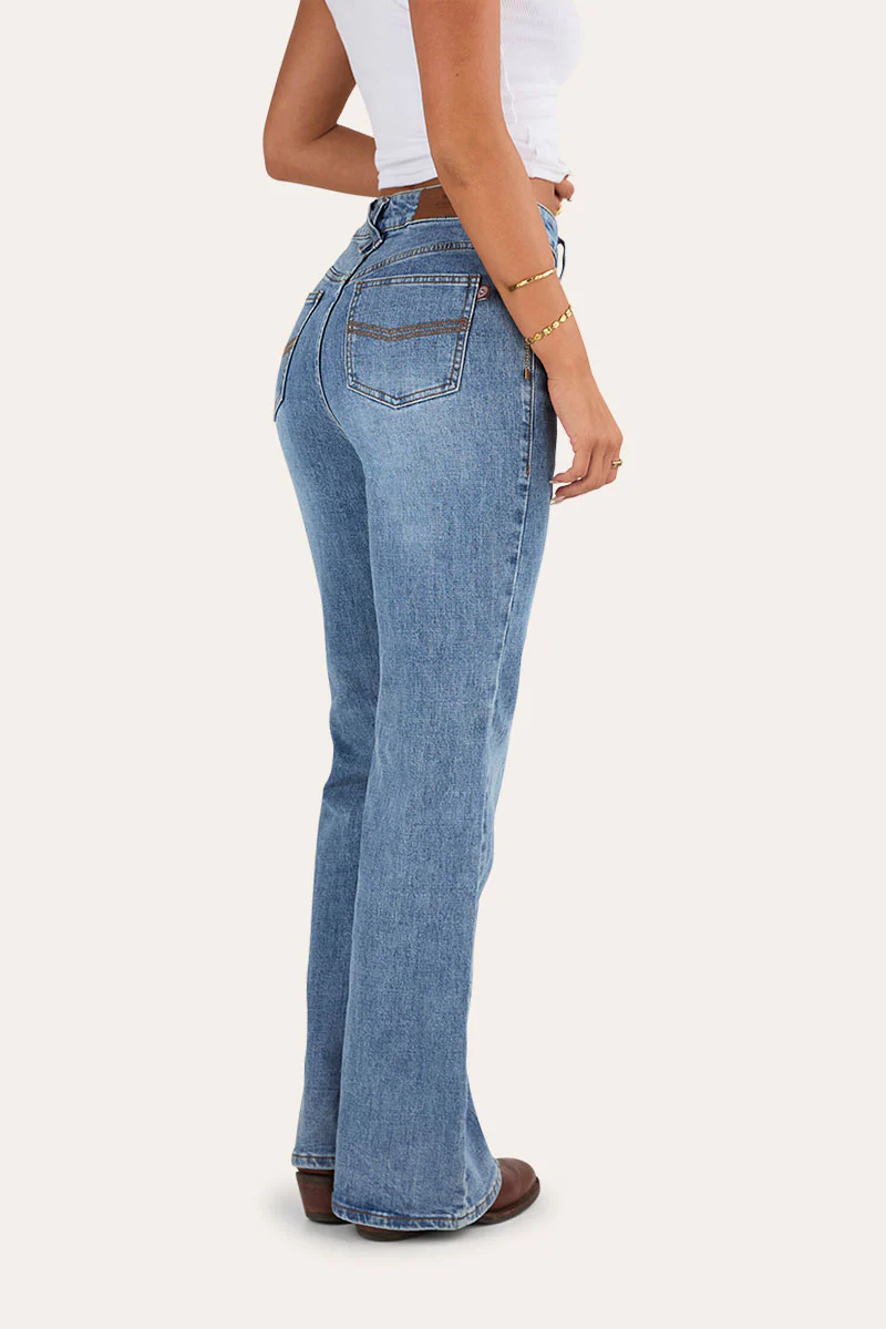 Edith Womens High Rise Bootleg Jean - Image 12