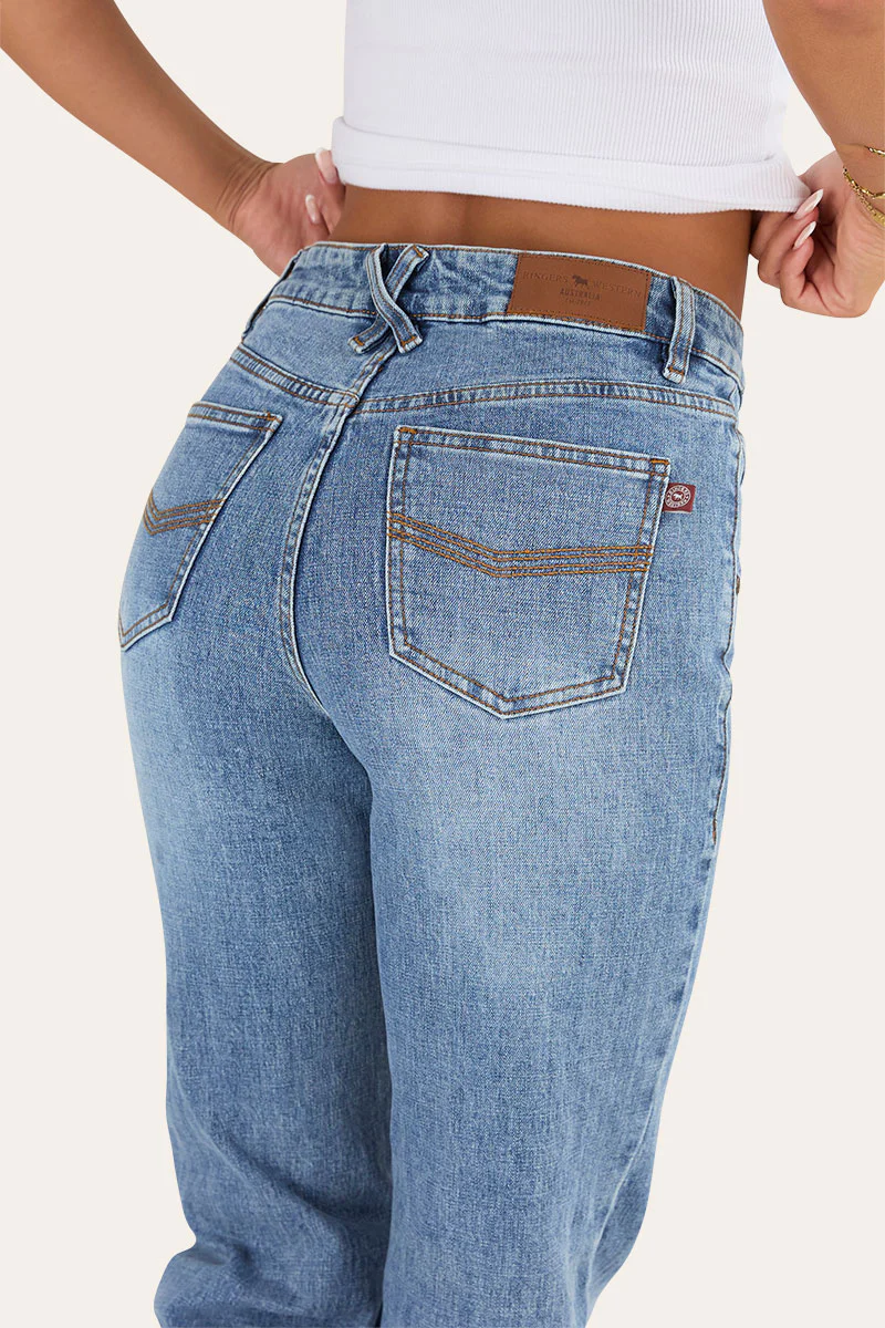 Edith Womens High Rise Bootleg Jean - Image 13