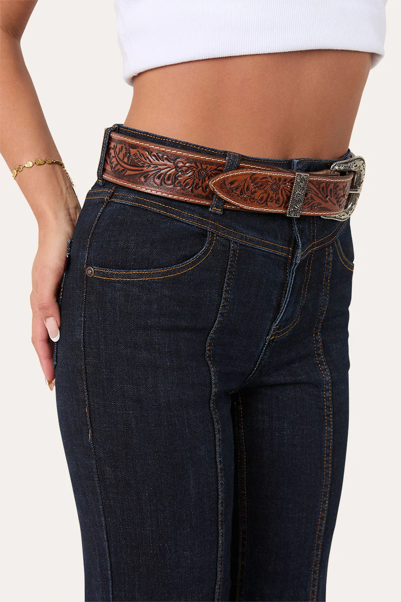 Edith Womens High Rise Bootleg Jean - Image 3