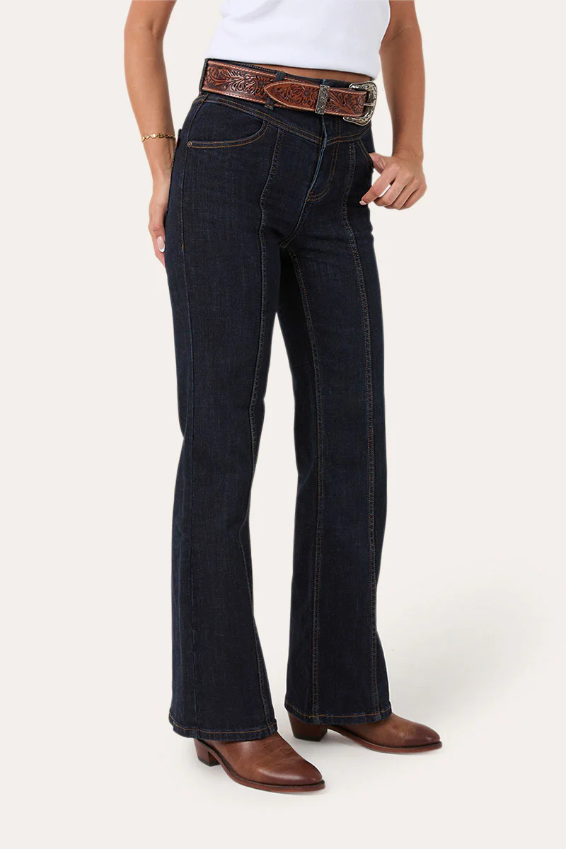 Edith Womens High Rise Bootleg Jean - Image 4