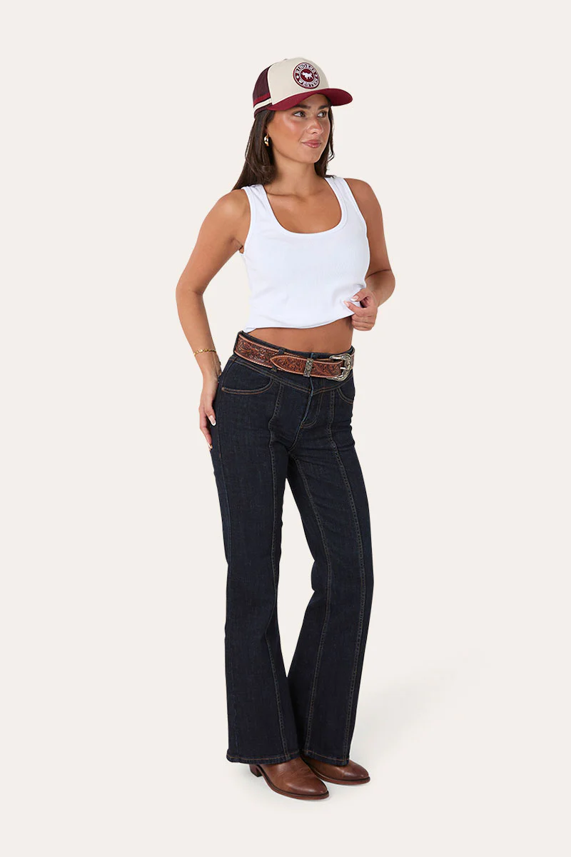 Edith Womens High Rise Bootleg Jean - Image 7