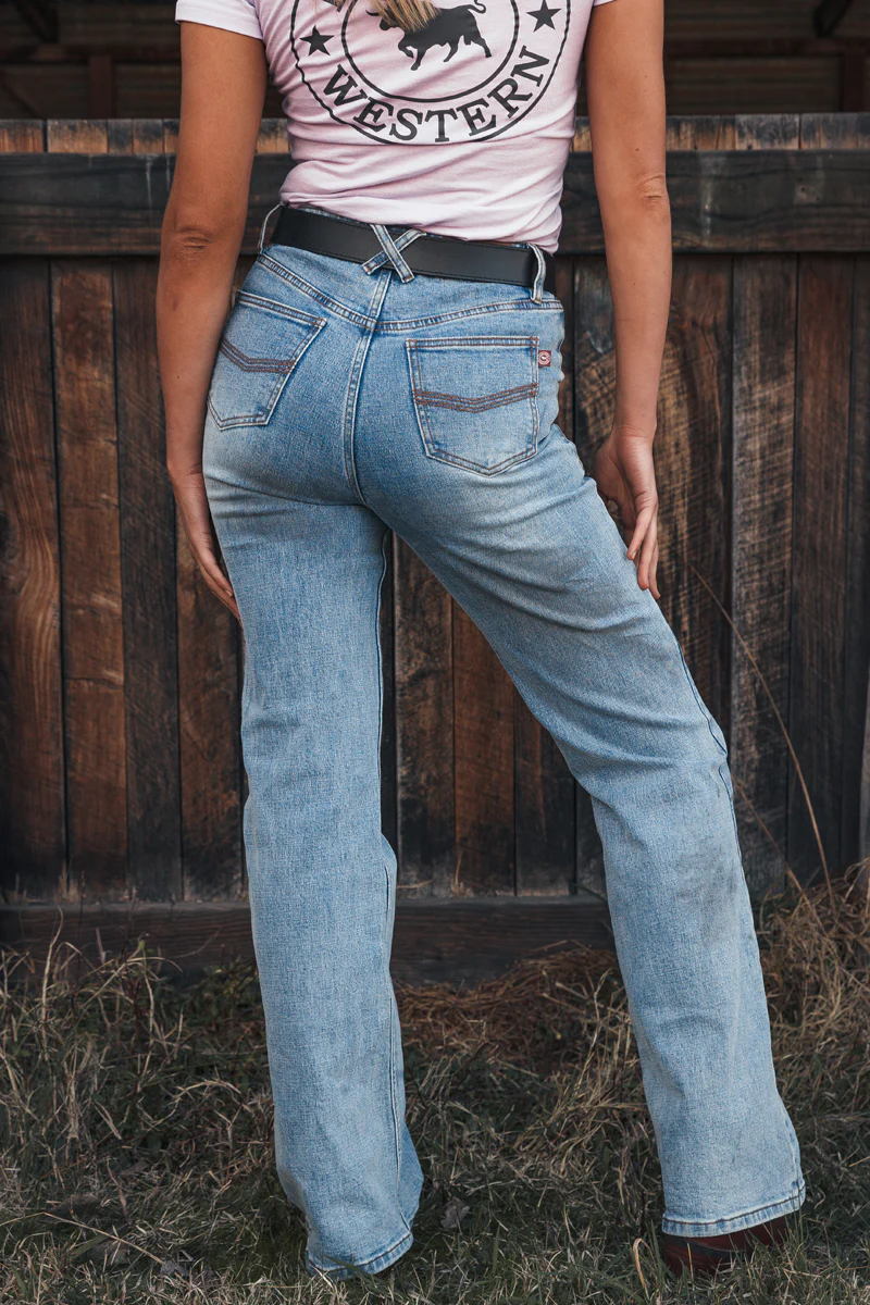 Edith Womens High Rise Bootleg Jean - Image 9