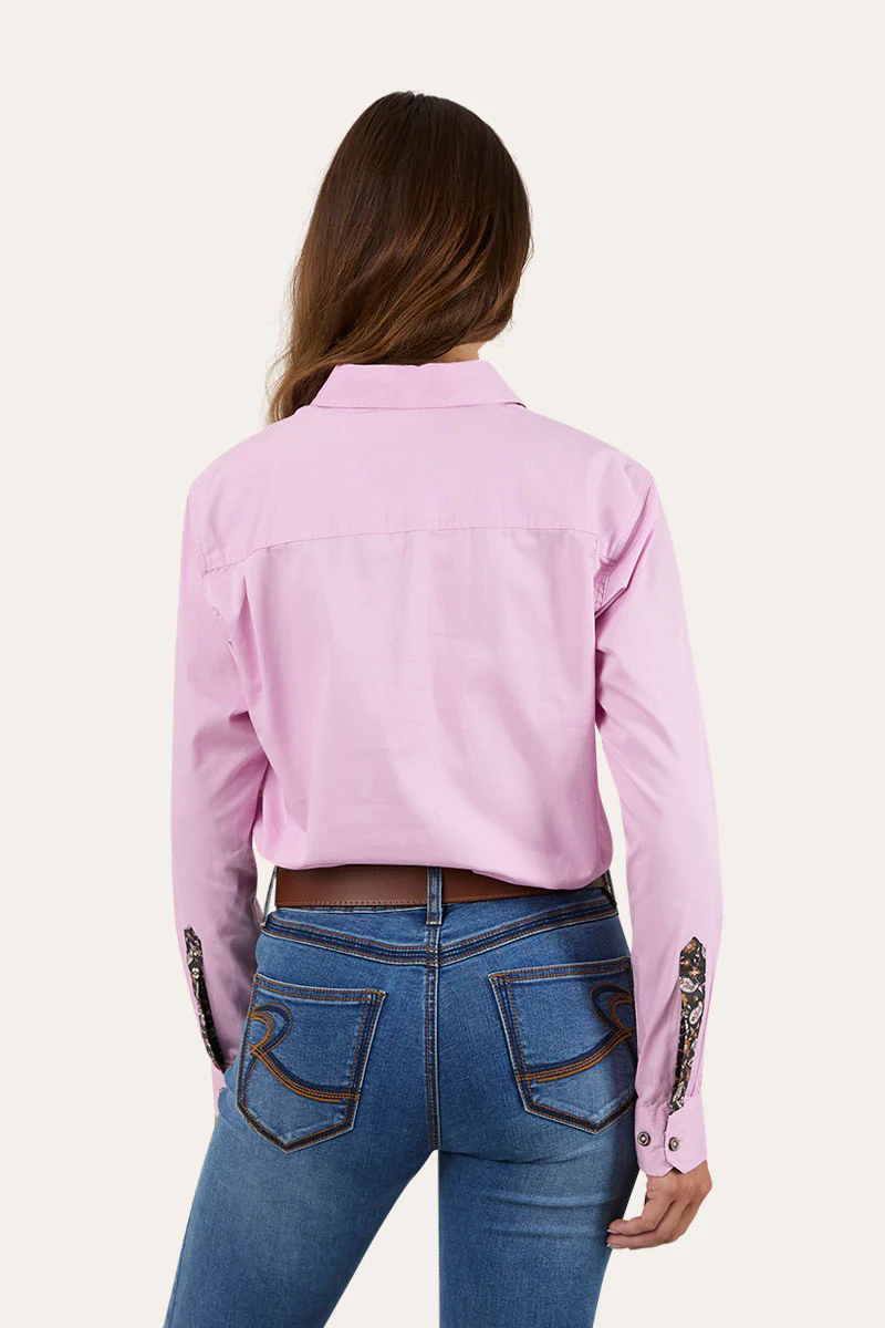 Flora Womens Half Button Work Shirt - Image 4