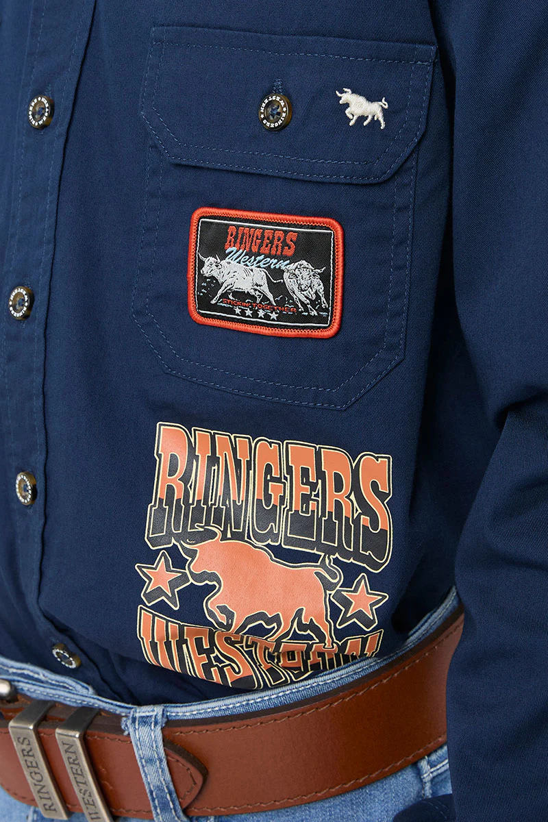 Freehand Kids Full Button Work Shirt - Image 5