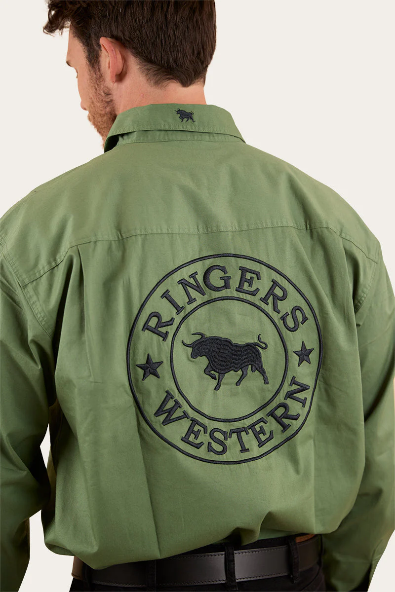 Hawkeye Mens Half Button Work Shirt - Image 16