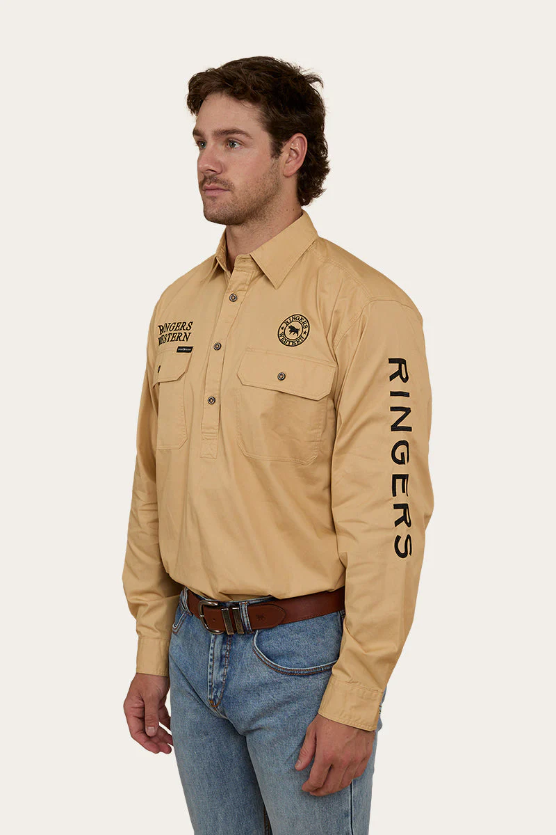 Hawkeye Mens Half Button Work Shirt - Image 18