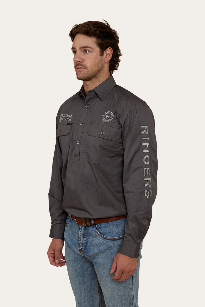Hawkeye Mens Half Button Work Shirt - Image 23
