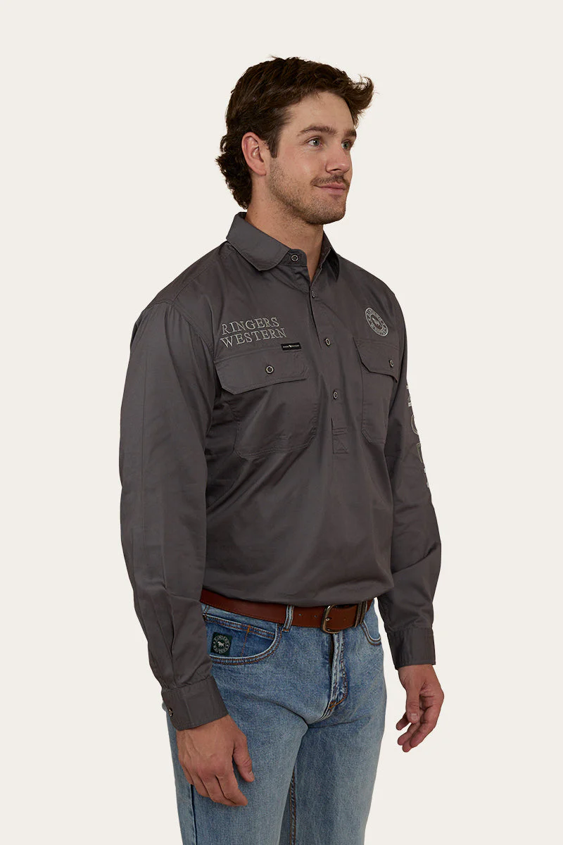 Hawkeye Mens Half Button Work Shirt - Image 25
