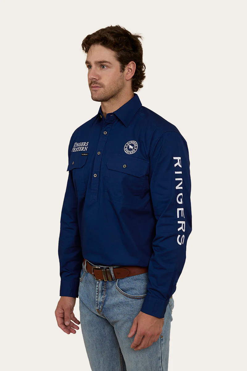 Hawkeye Mens Half Button Work Shirt - Image 28