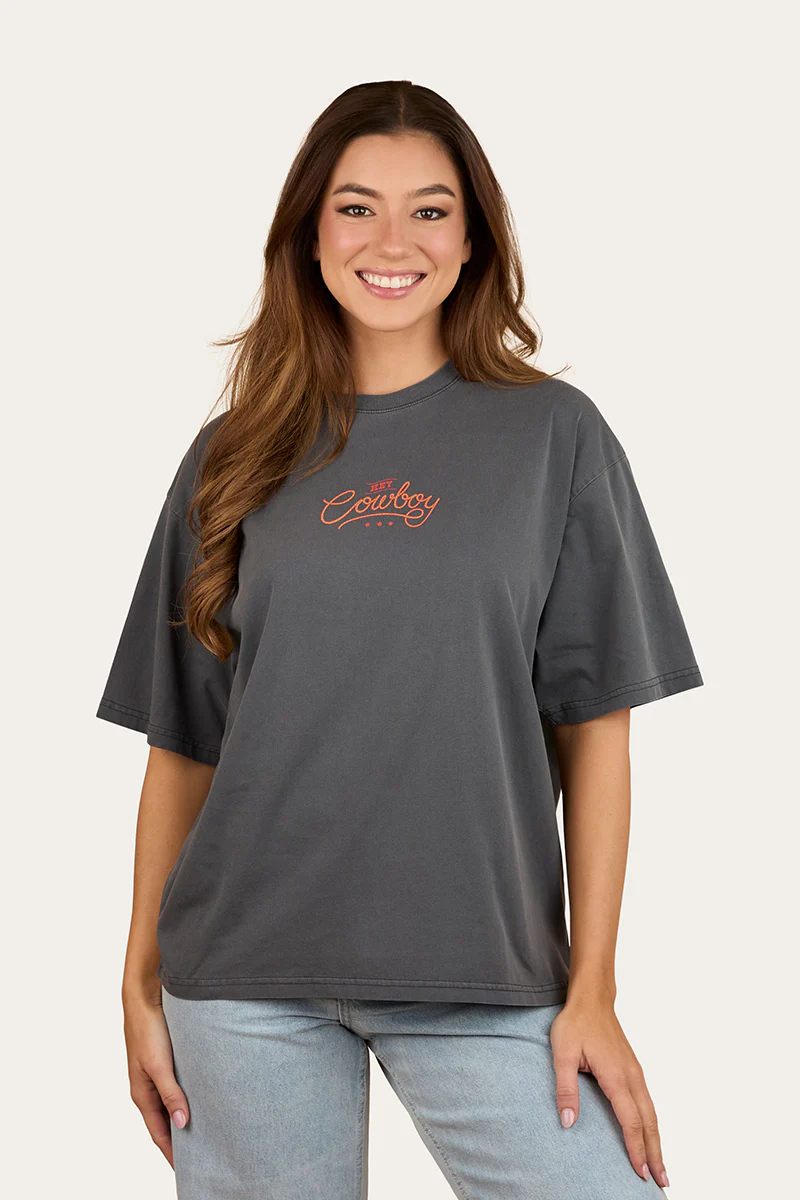 Hey Cowboy Womens Oversized T-Shirt