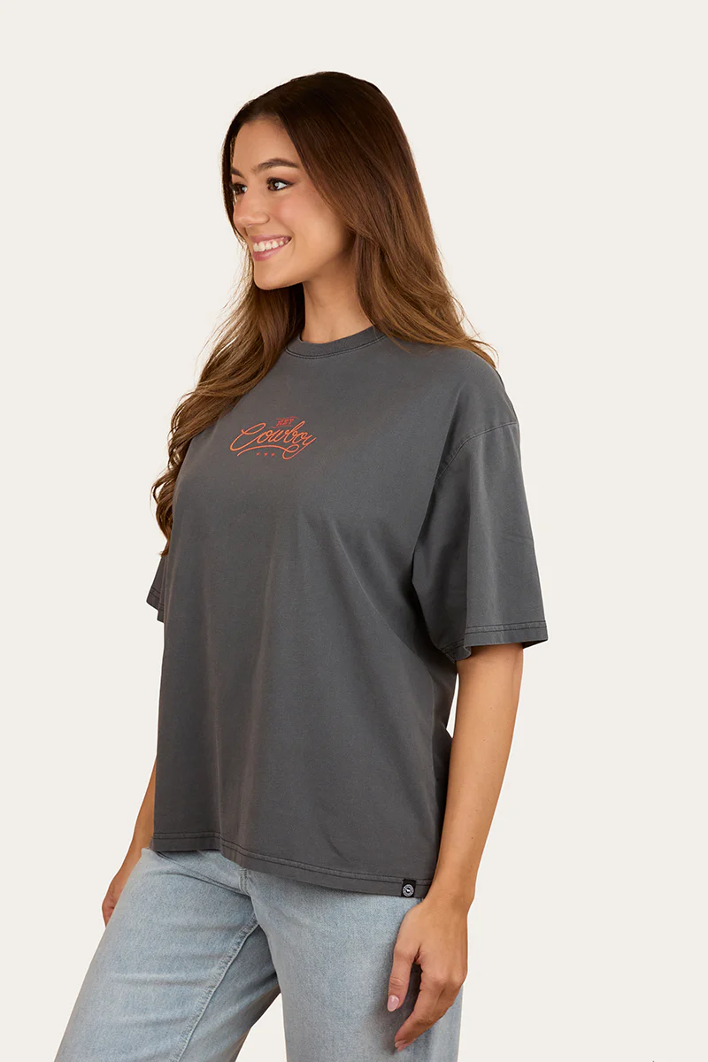 Hey Cowboy Womens Oversized T-Shirt - Image 3