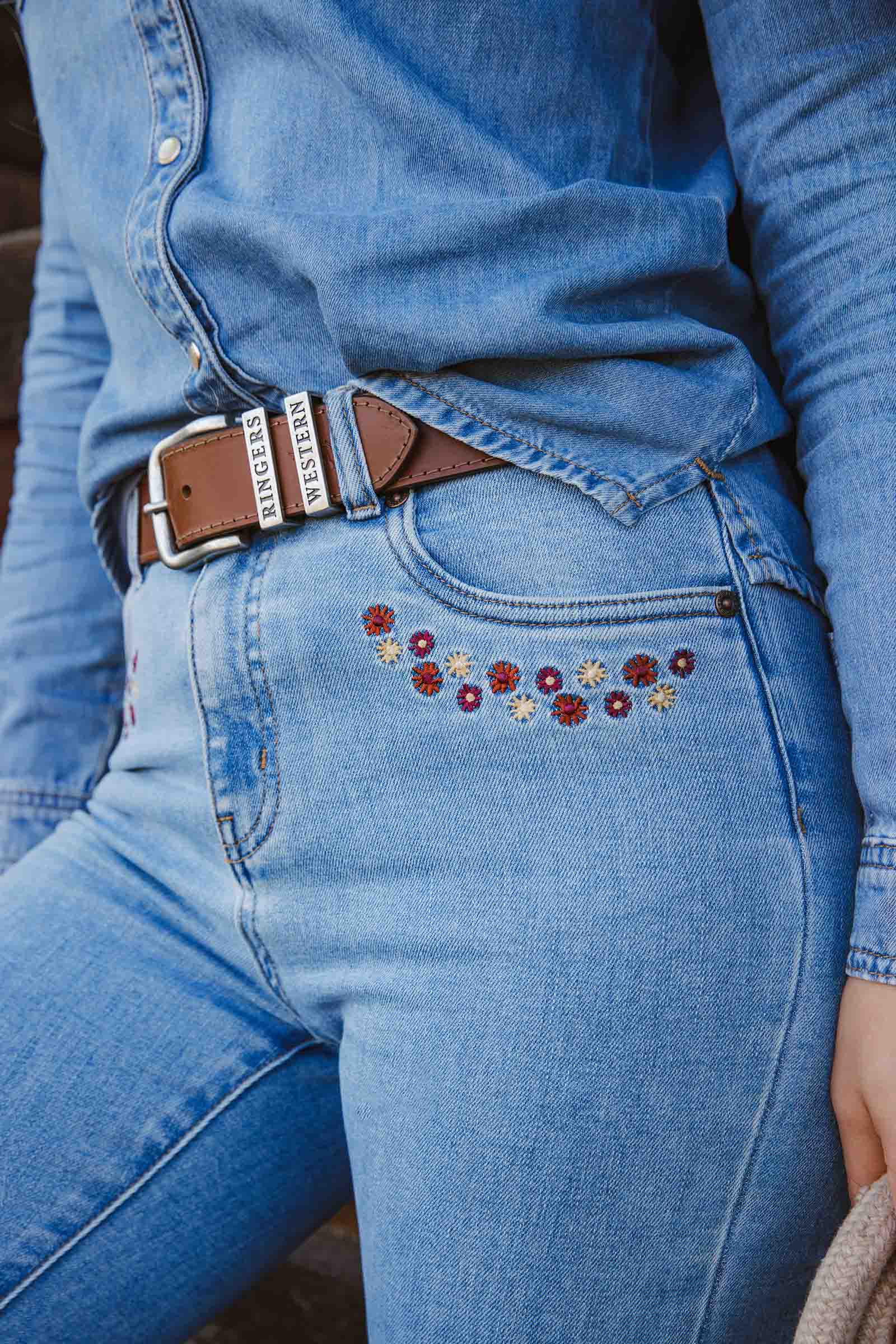 In Bloom Womens High Rise Bootleg Jean - Image 2