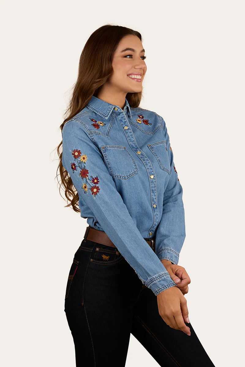 In Bloom Womens Western Shirt - Image 3