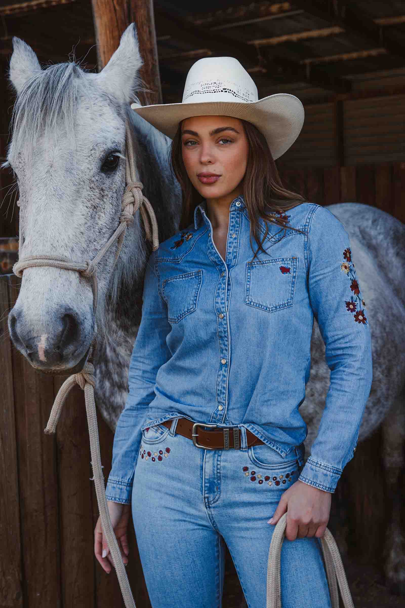 In Bloom Womens Western Shirt - Image 5