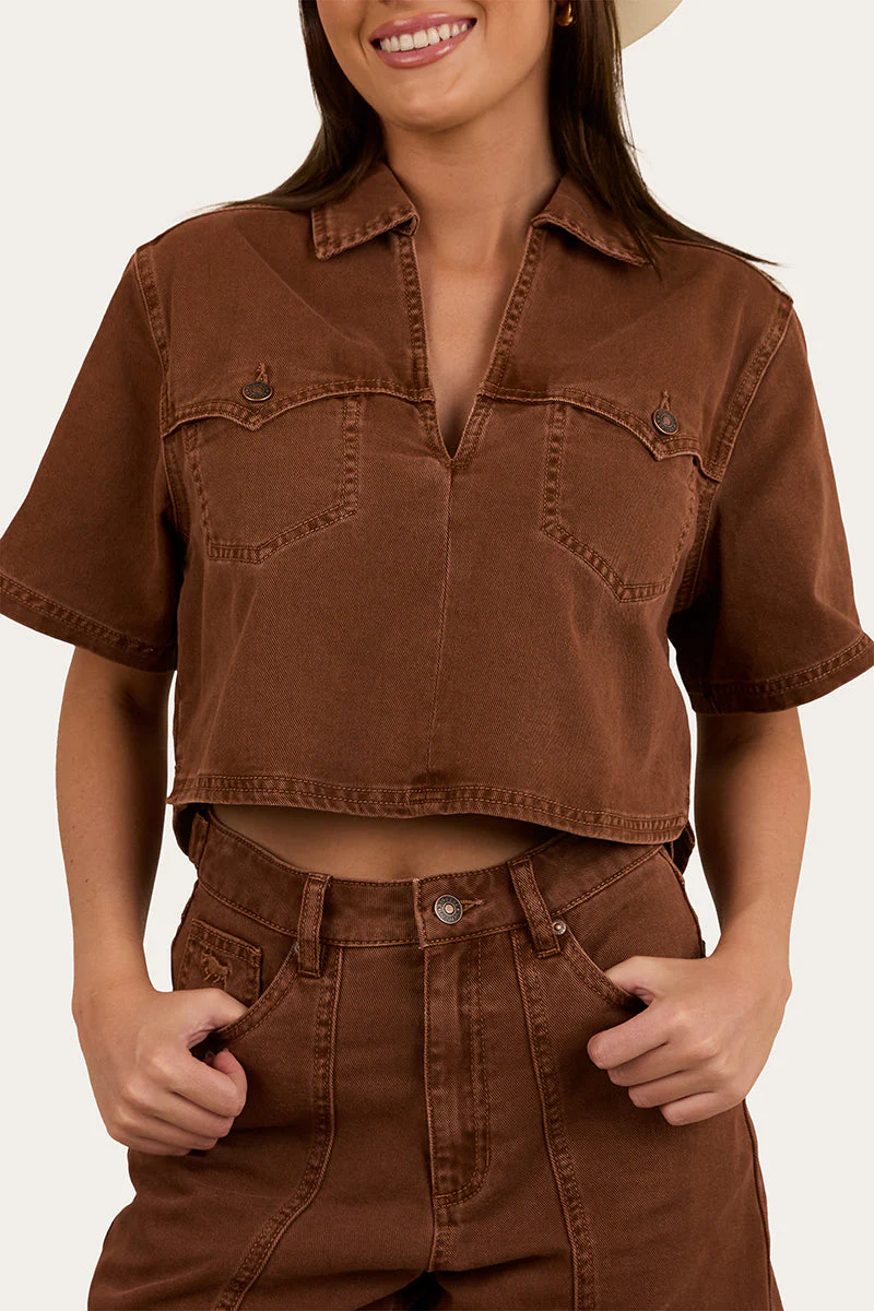 Iris Womens Denim Top - Image 5